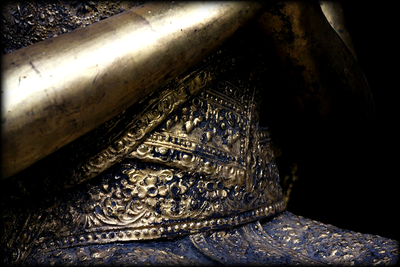 Pair Of 19C Bronze Thai Rattanakosin Buddhist Monks #HD397